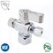 Thrifco Plumbing 1/2 Inch FIP x 3/8 Inch Comp x 1/4 Inch Comp Quarter Turn Brass Angle Stop Valve 4406478 - alternate 5